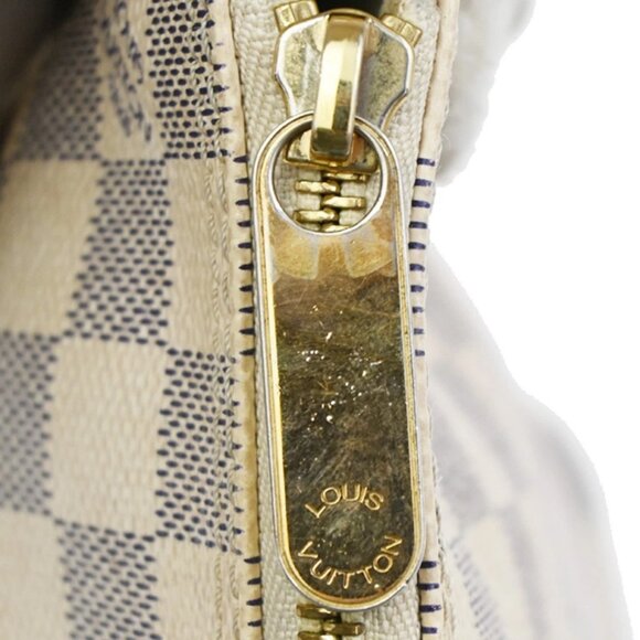 LOUIS VUITTON Saleya PM Hand Bag Damier Azur Leather White France - Picture 9 of 16